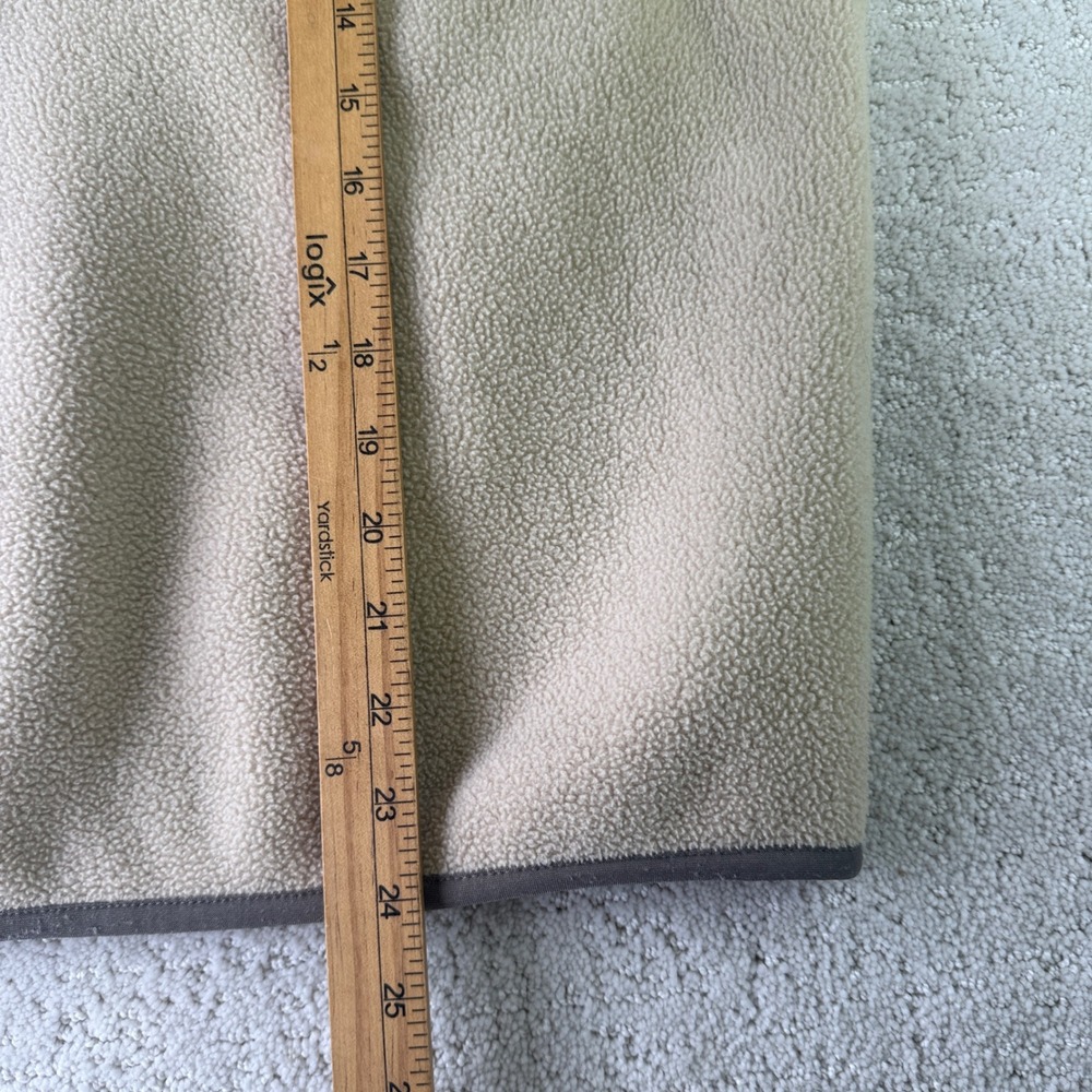 Patagonia Synchilla Snap-T Pullover Mens Small Tan Fleece Olive Green Trim 12536 - Picture 11 of 15